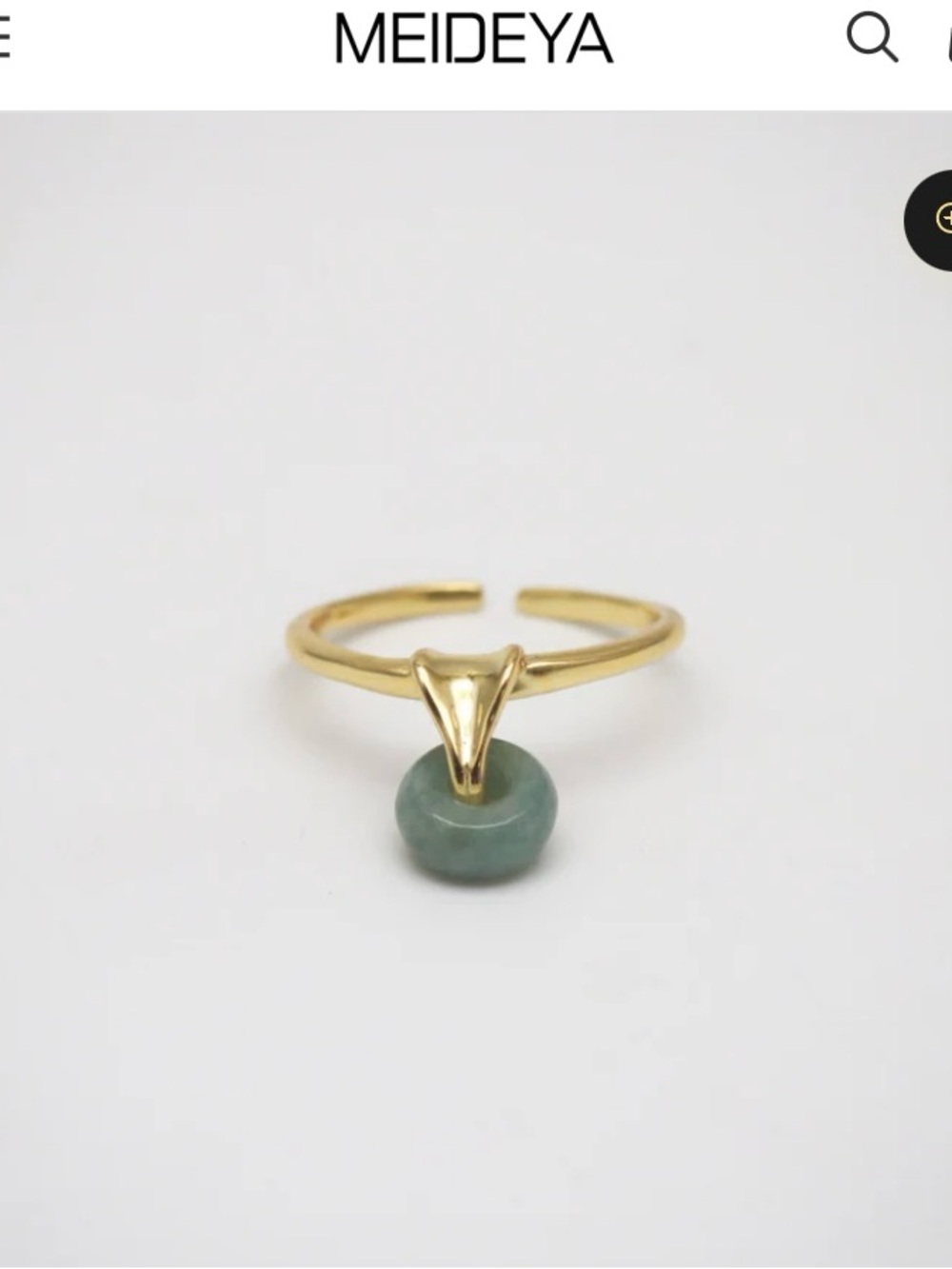 Meideya Jade Charm Ring